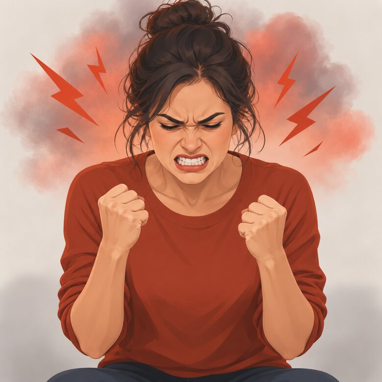 An illustration of anger