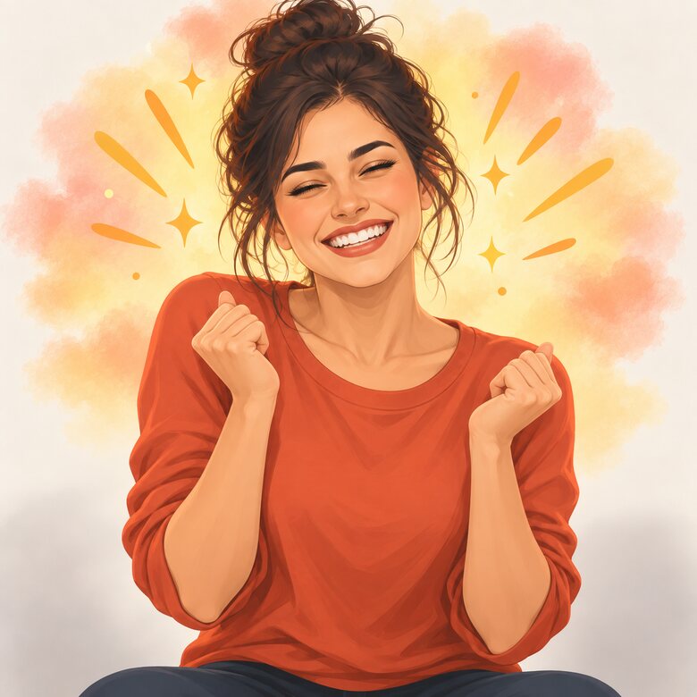 An illustration of happiness